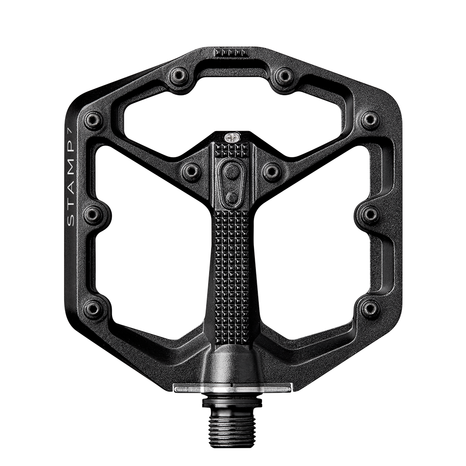 Crankbrothers Stamp 7 Small pédales plates bleu électrique alu