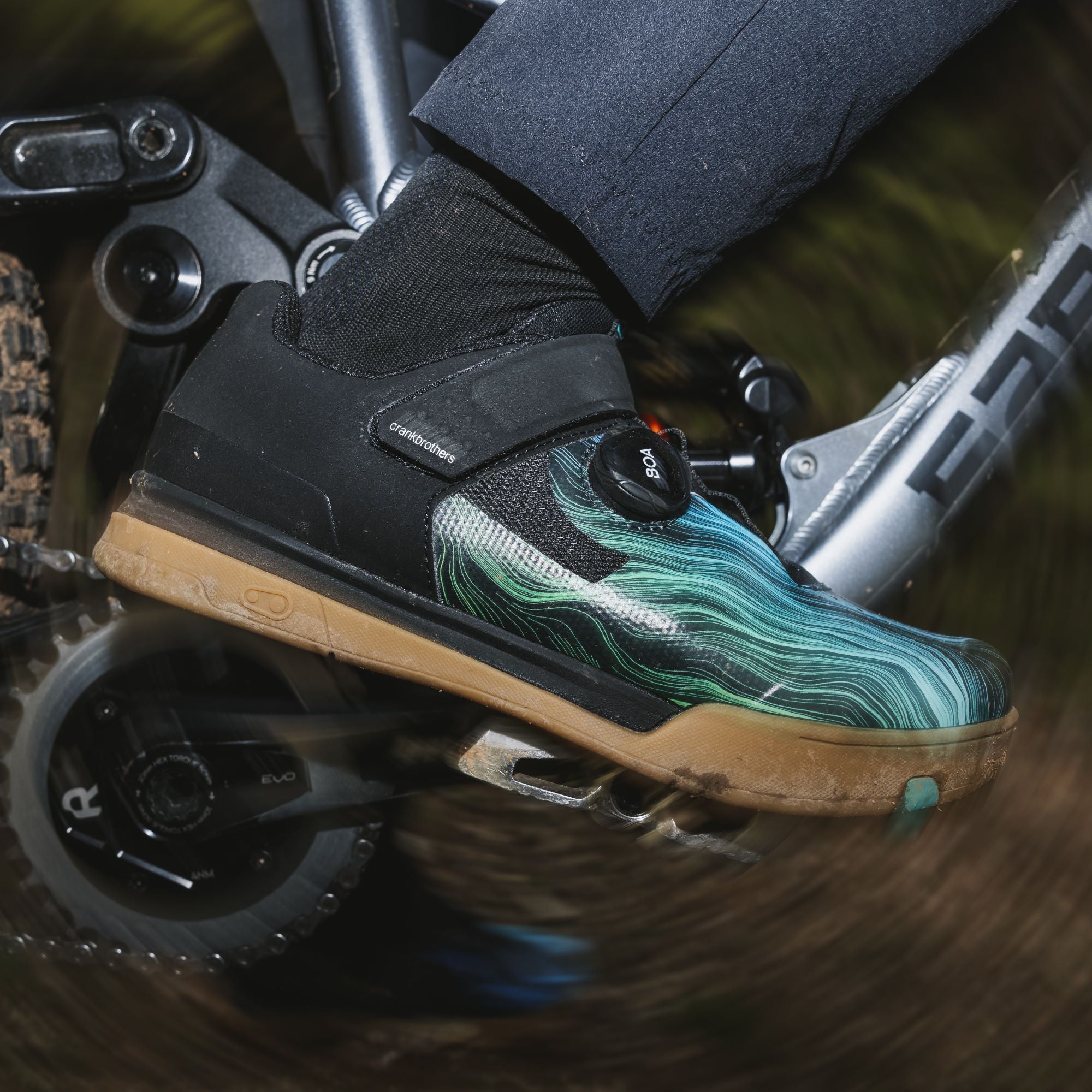 Crankbrothers Mallet BOA Chaussures VTT Noir Bleu