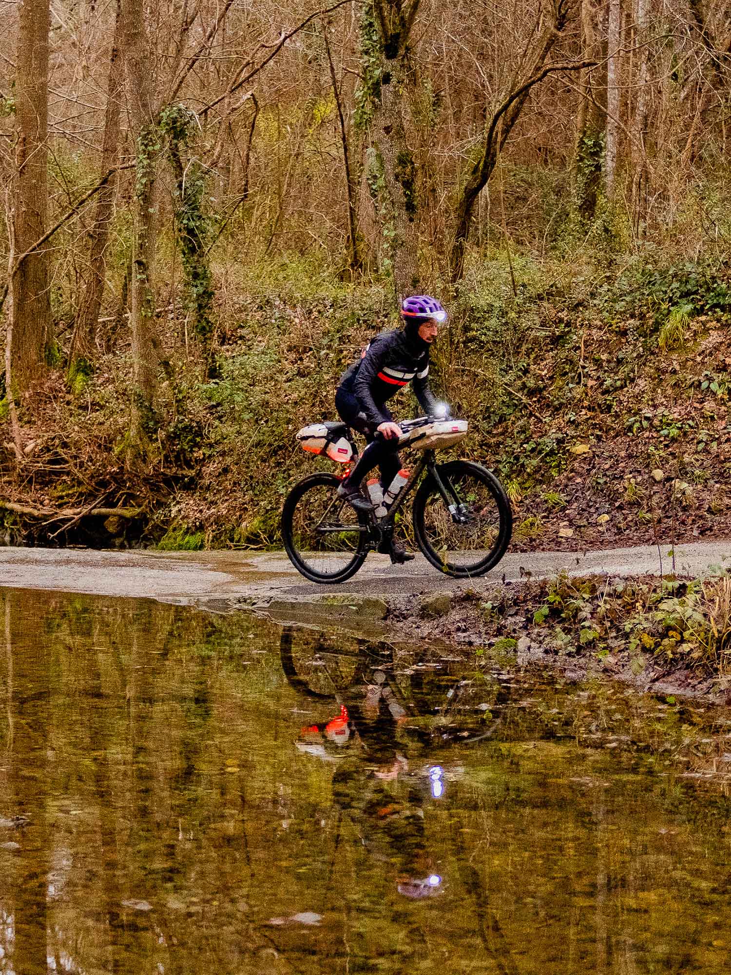 Atelier Velocidade cagoule mérinos vélo noir taille unique