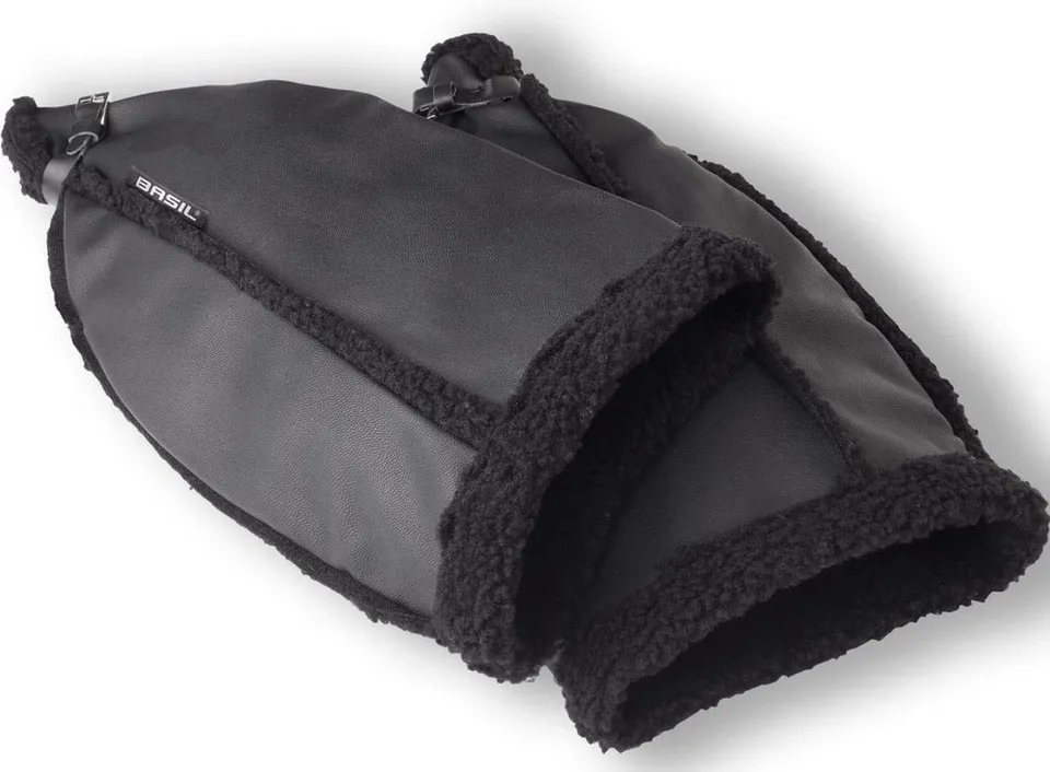 Basil manchons vélo hiver sherpa noir protège-mains