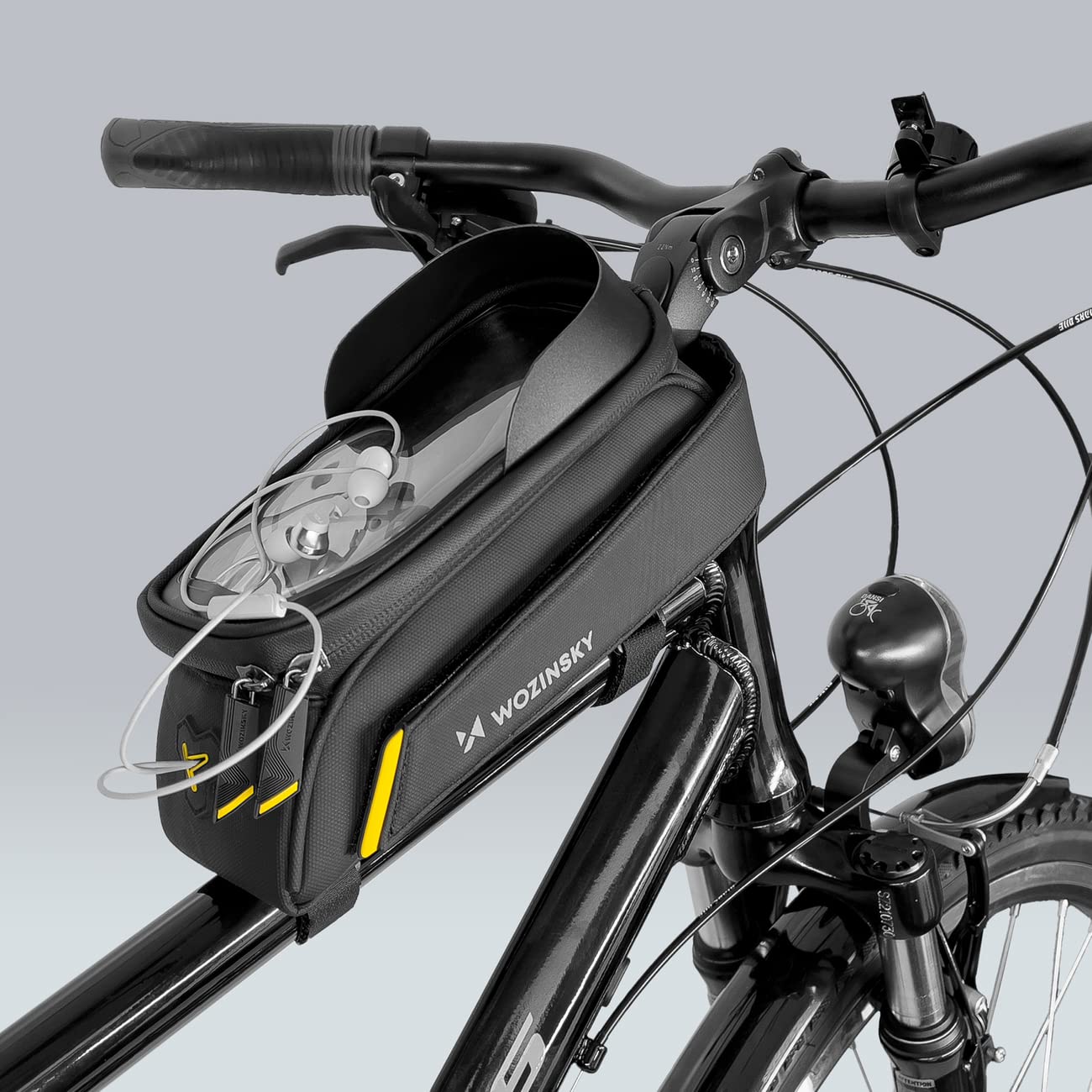 Wozinsky Sacoches de cadre 2 L sacoche vélo étanche noir