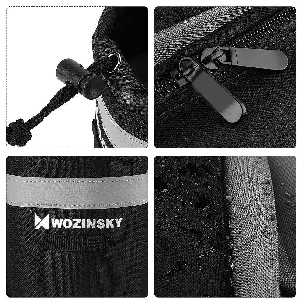 Wozinsky sacoche porte-bagages vélo étanche 6 L noire