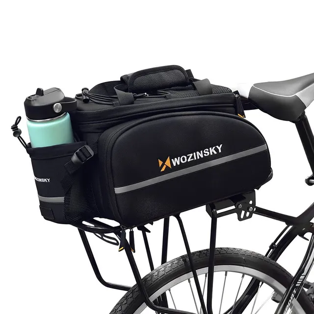 Wozinsky sacoche vélo porte-bagages 35L noire étanche