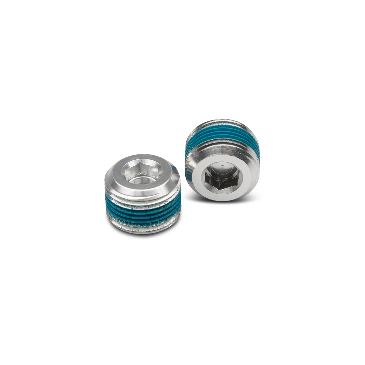 Crankbrothers Hex End Cap Kit bouchon pédale Black alu