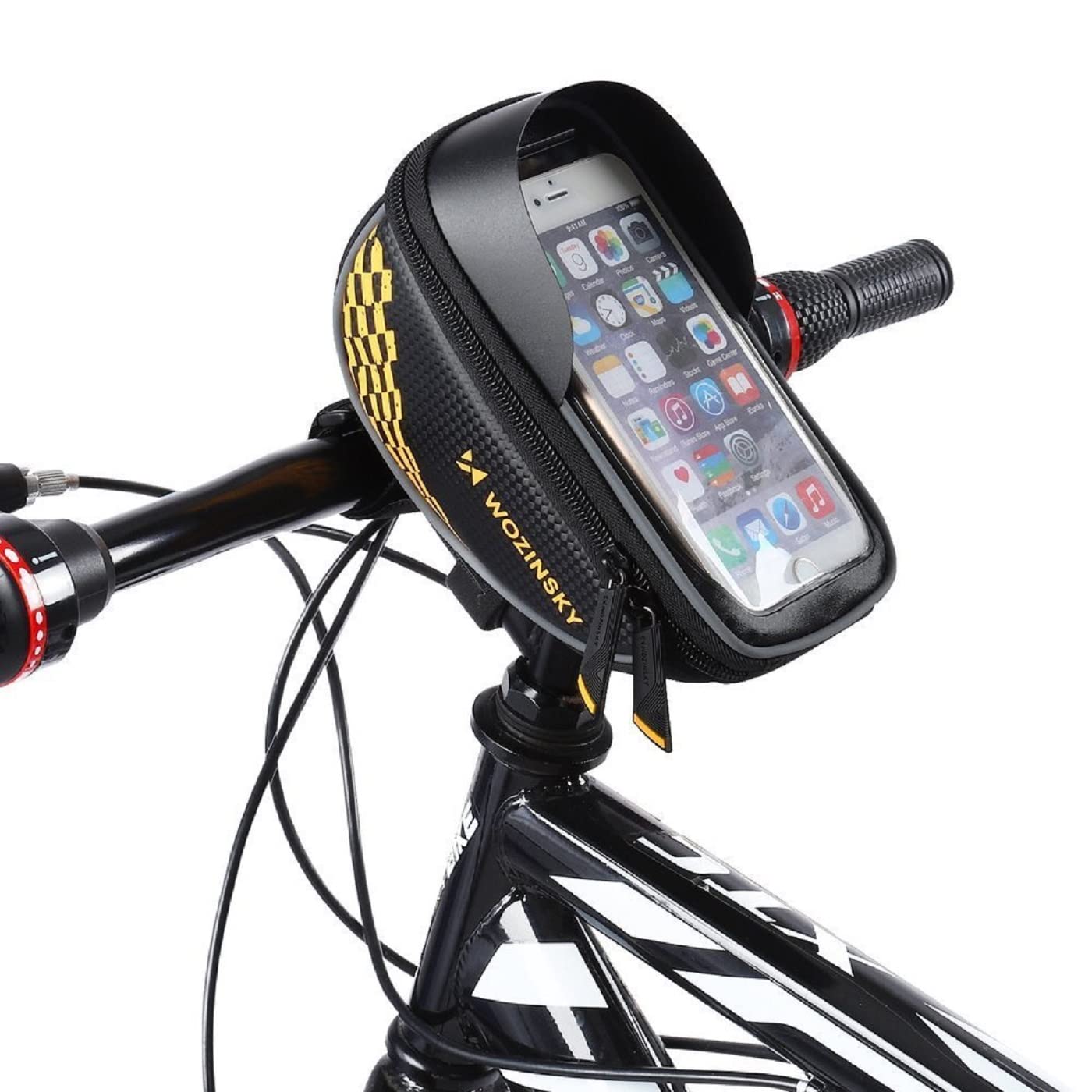 Wozinsky Sacs de guidon sacoche vélo 1 L étanche tactile