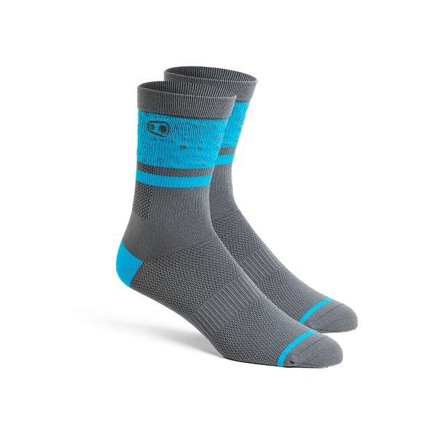Crankbrothers Icon MTB chaussettes VTT gris bleu S/M