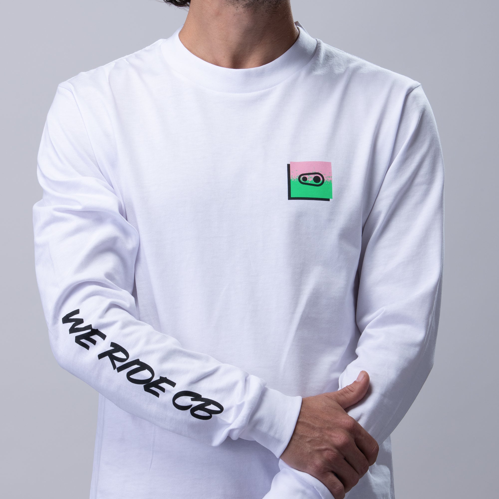 Crankbrothers Champions T-shirt Manches Longues Blanc 100% Coton