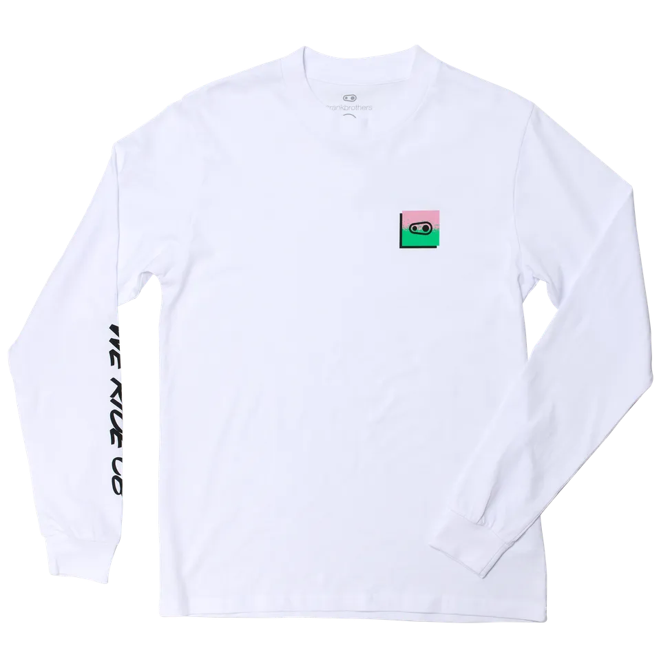 Crankbrothers Champions T-shirt Manches Longues Blanc 100% Coton