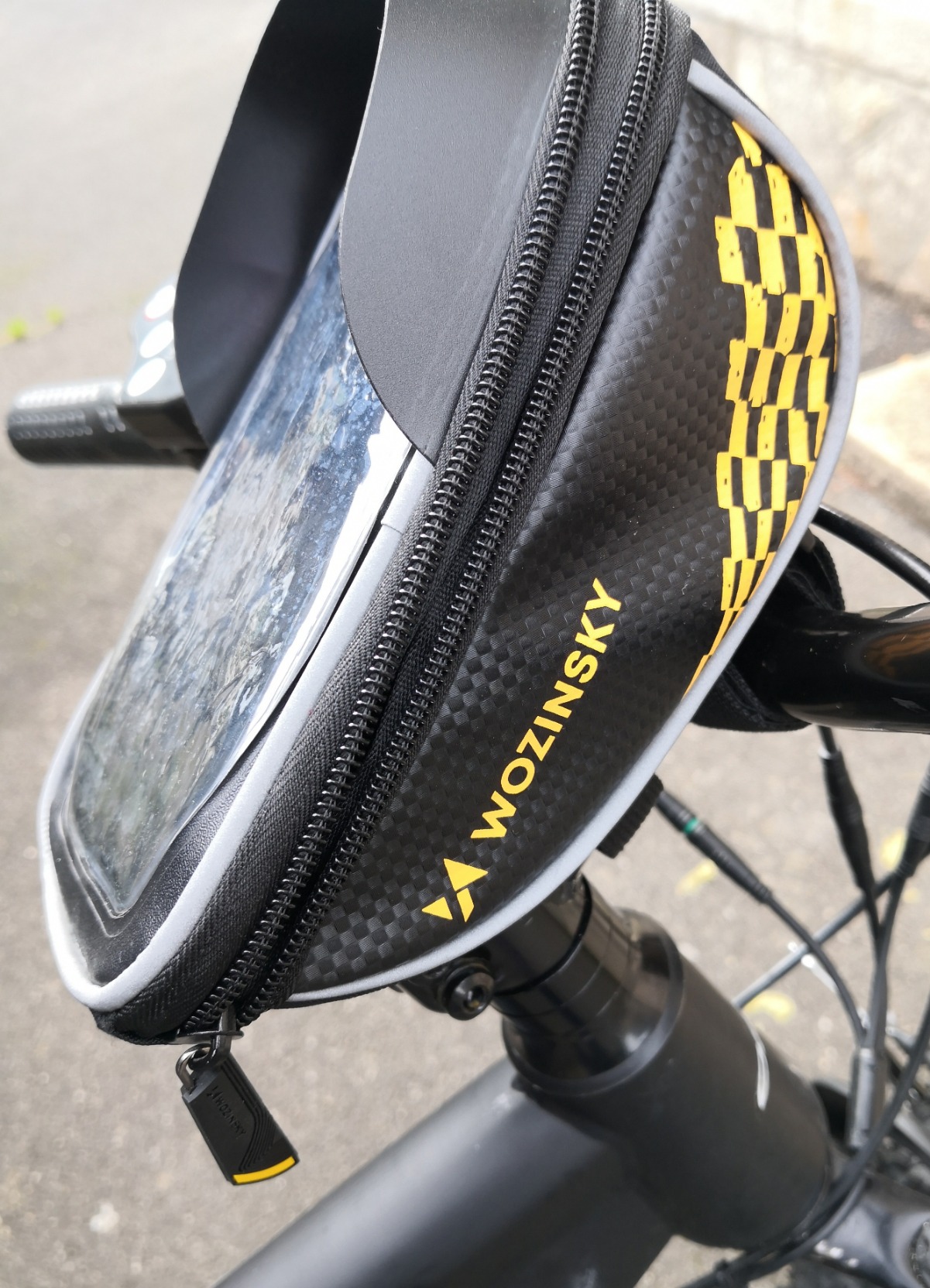 Wozinsky Sacs de guidon sacoche vélo 1 L étanche tactile