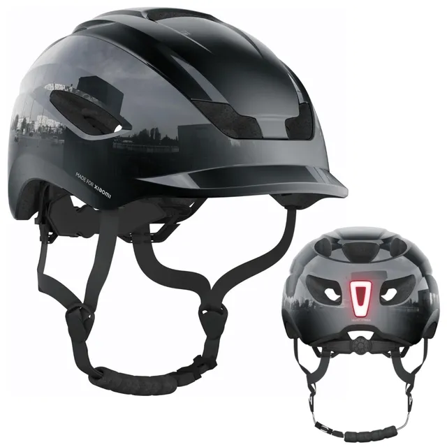 CASR Casques Casque Vélo LED Noir L USB-C EN 1078