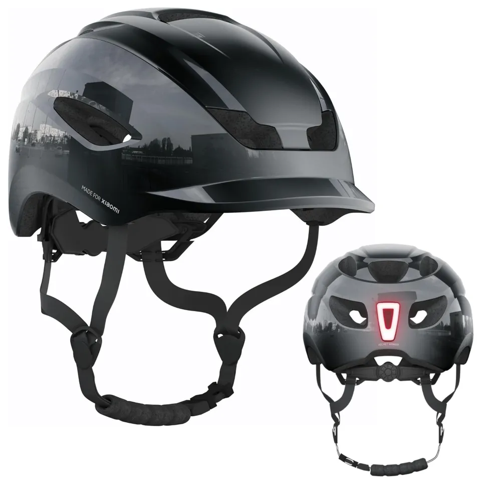 CASR Casques Casque Vélo LED Noir L USB-C EN 1078