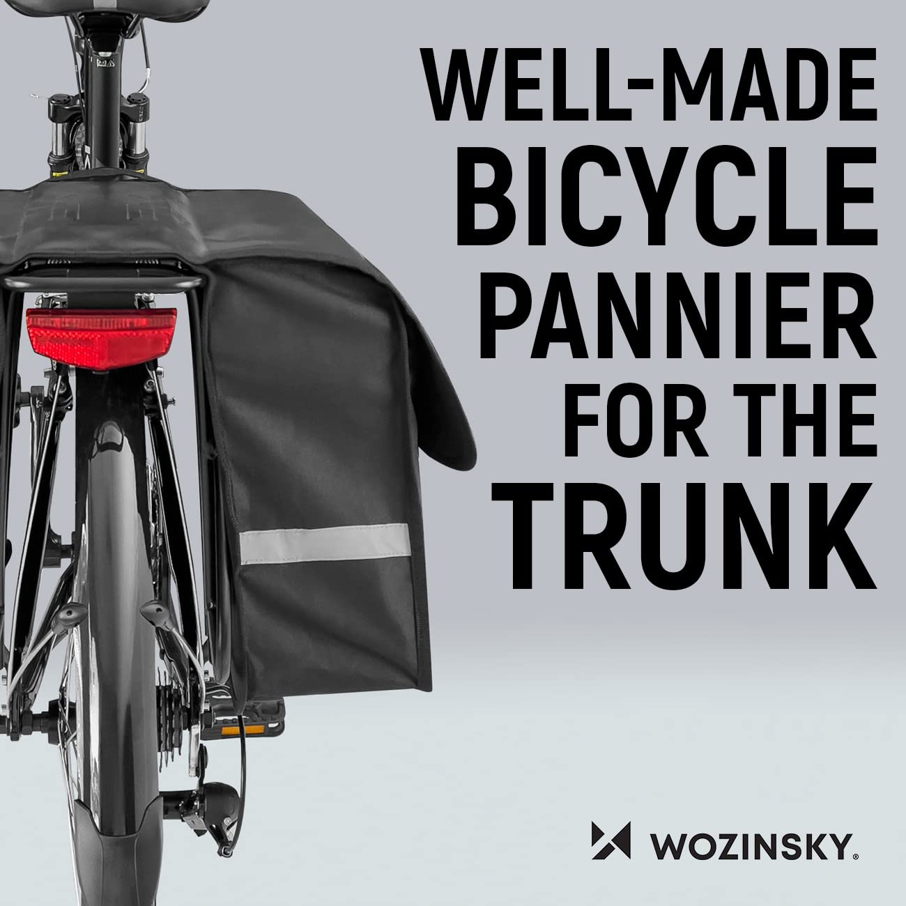 Wozinsky WBB34BK sacoche porte-bagages double 28L noire