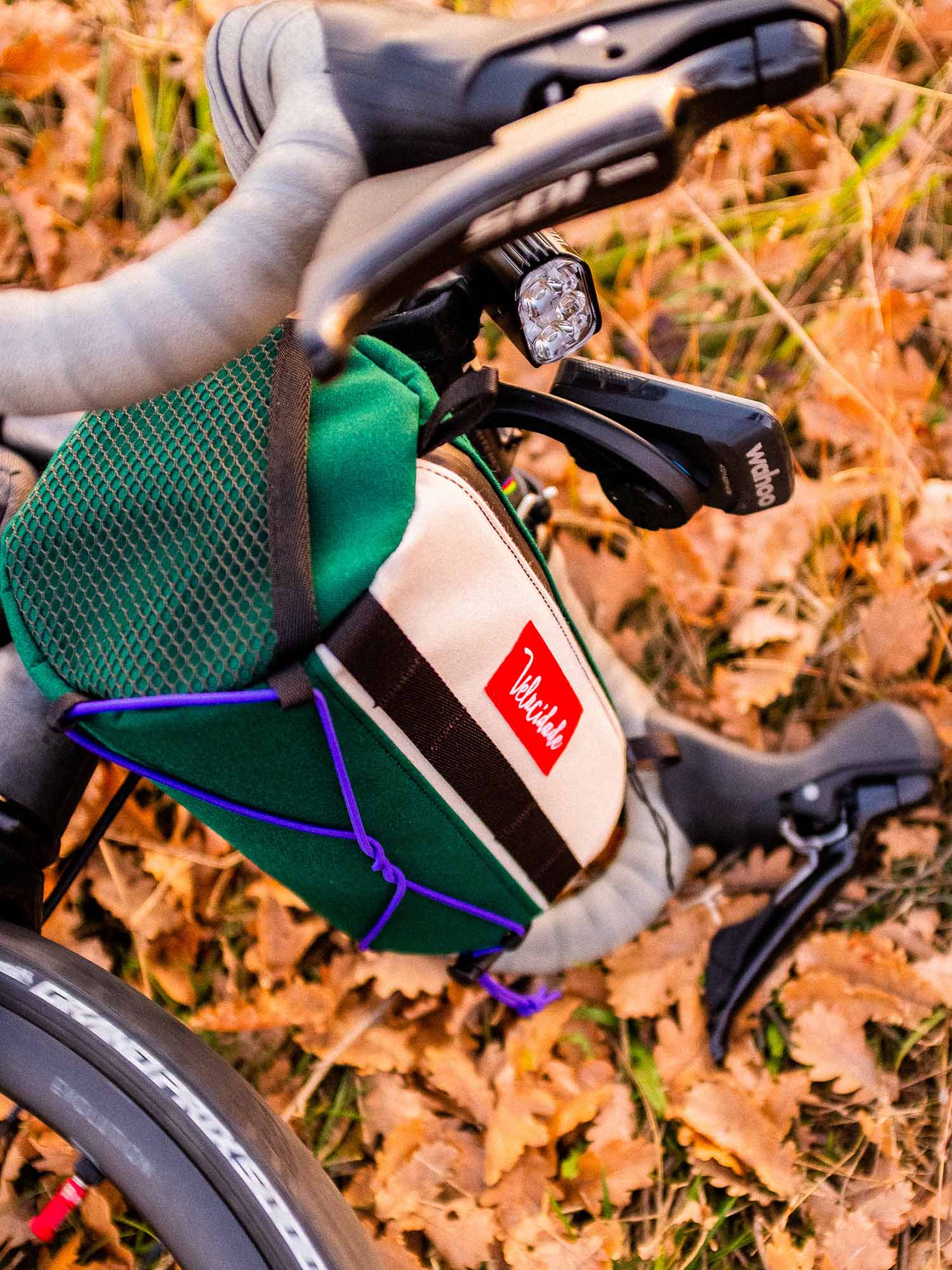 Atelier Velocidade Baluchon sacoche guidon vélo charbon