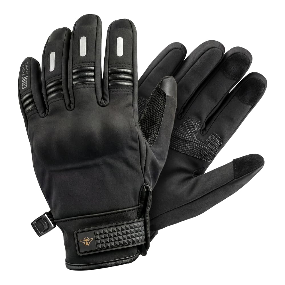 CASR Super Gloves Gant Moto Homologué Noir Taille M