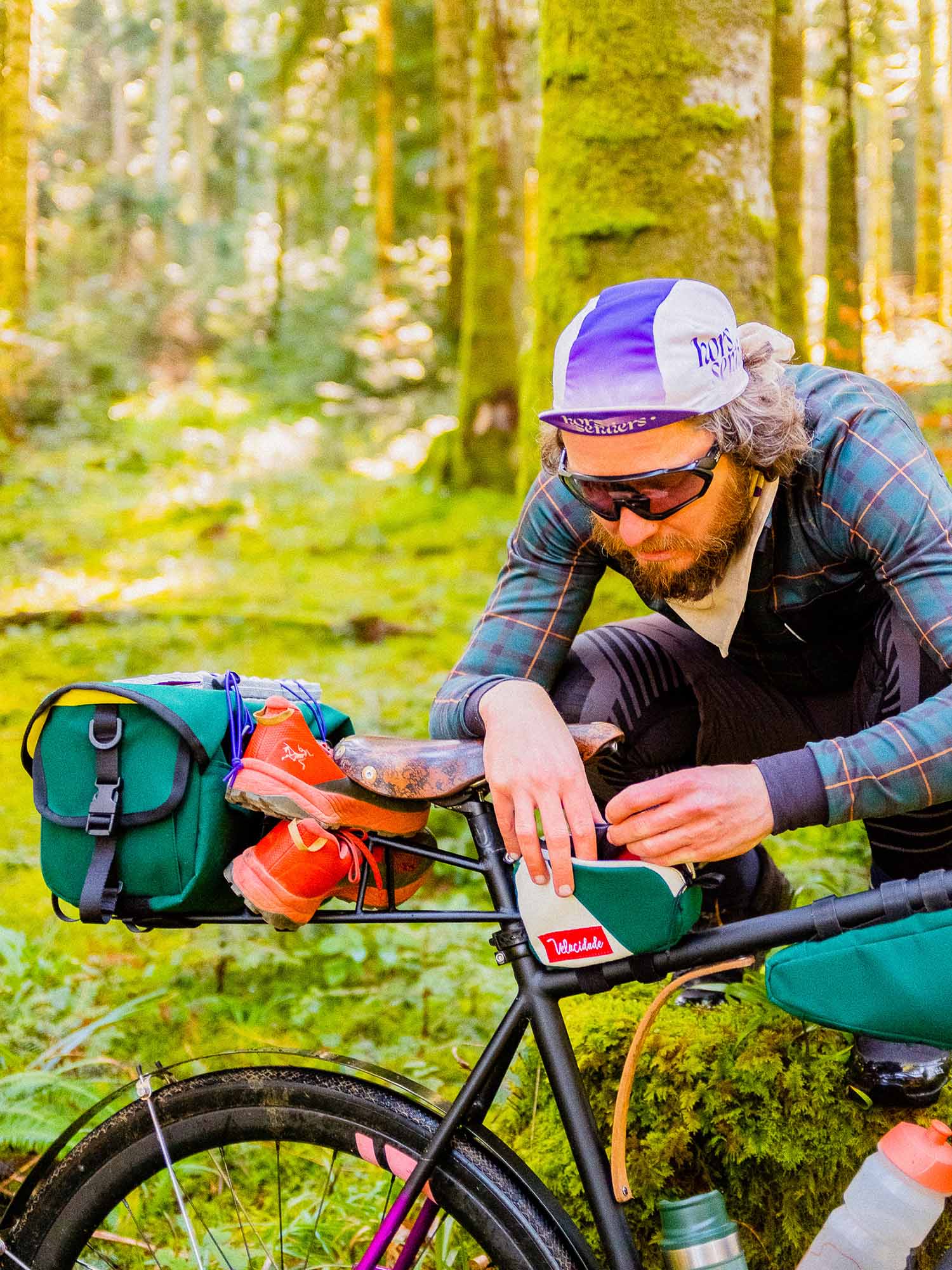 Atelier Velocidade Avalanche sacoche cadre 1-3L Forêt