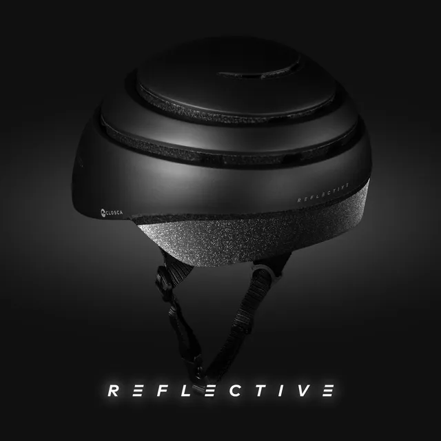 Closca Helmet Loop Black Reflective Coal casque vélo noir M