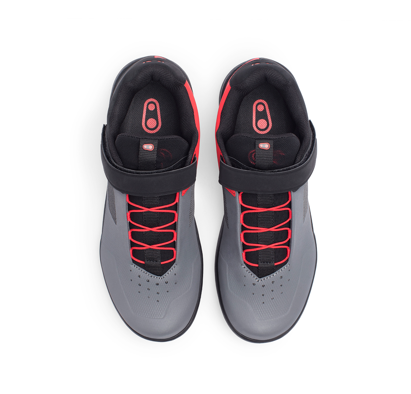 Crankbrothers Stamp Speed Lace Chaussures Gris/Rouge