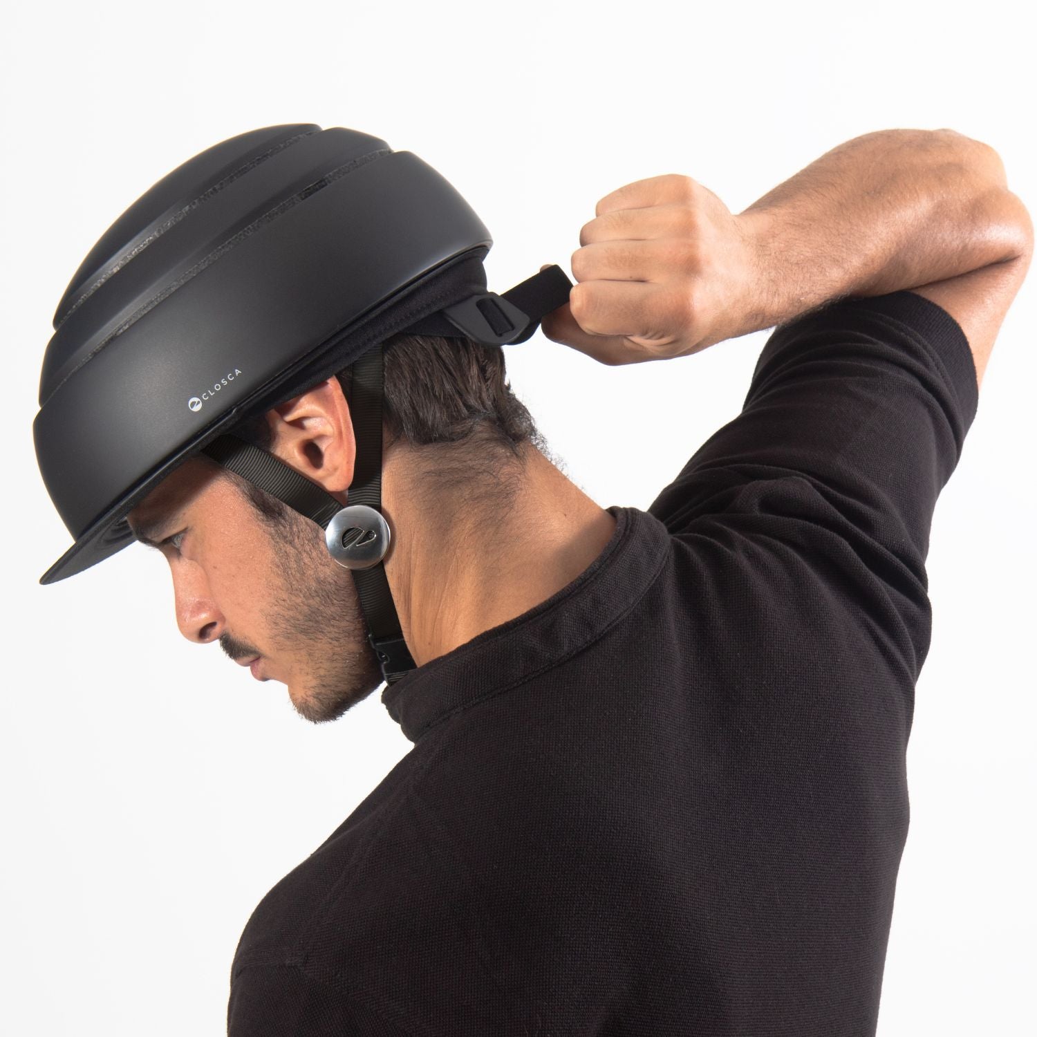 Closca Helmet Visor Casque Vélo Pliable Noir