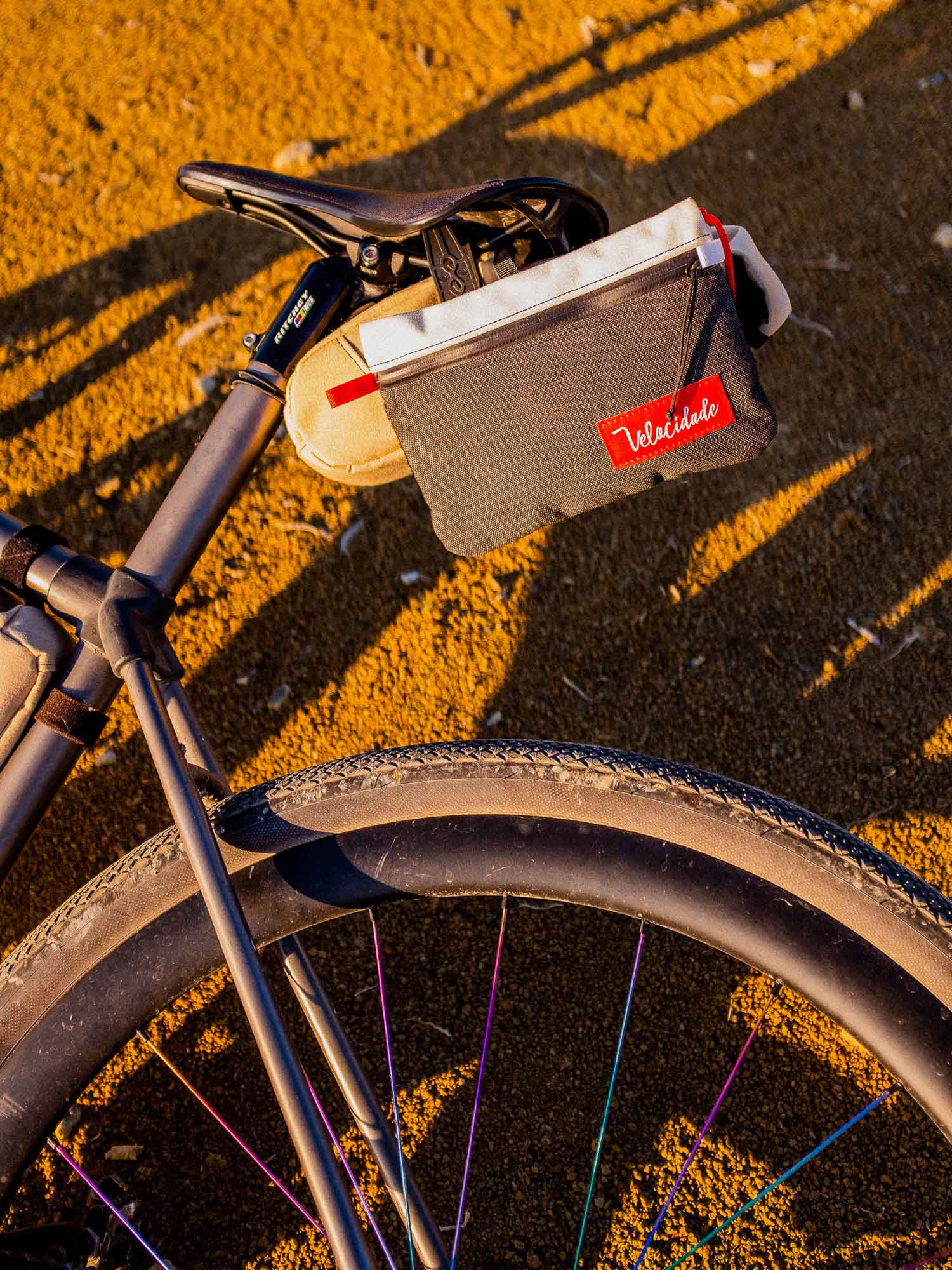 Atelier Velocidade Écureuil pochette vélo charbon amovible