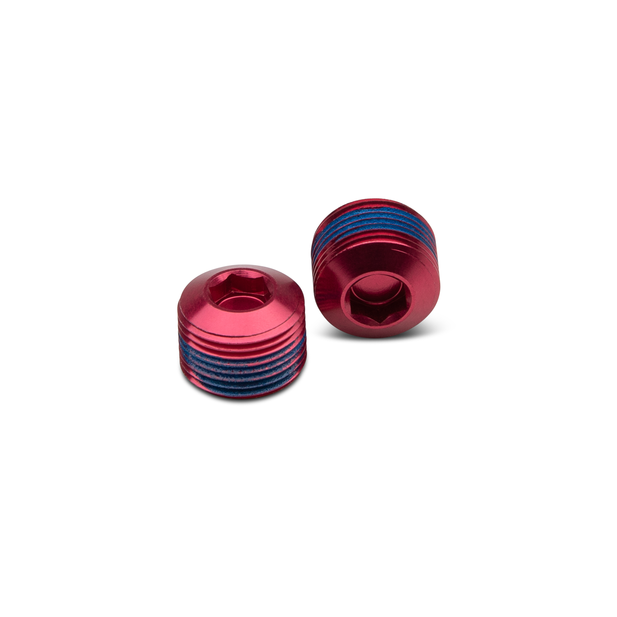 Crankbrothers Hex End Cap Kit bouchon pédale Black alu