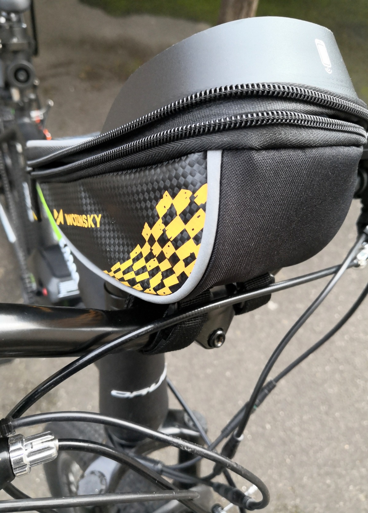 Wozinsky Sacs de guidon sacoche vélo 1 L étanche tactile