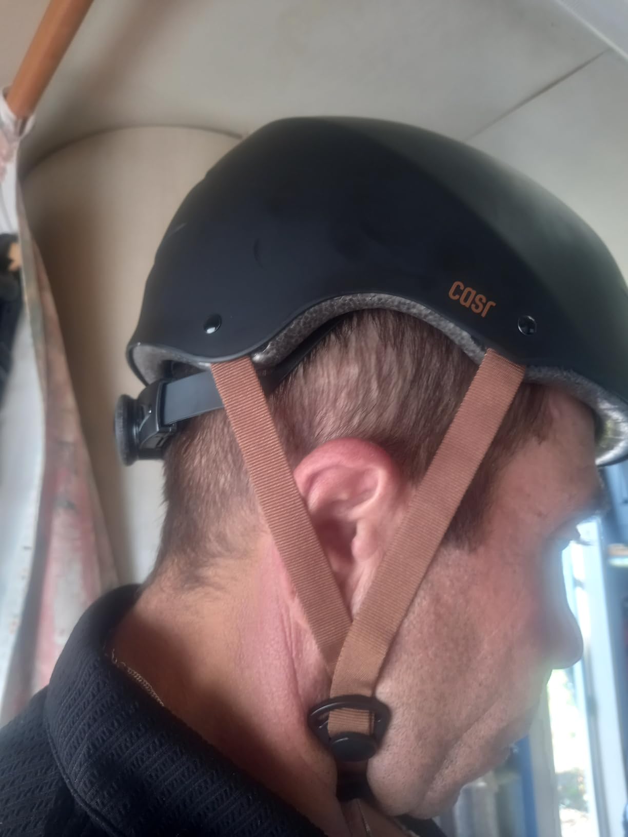 CASR Classic Casque Vélo Bol Noir Urbain Réglable Certifié EPI