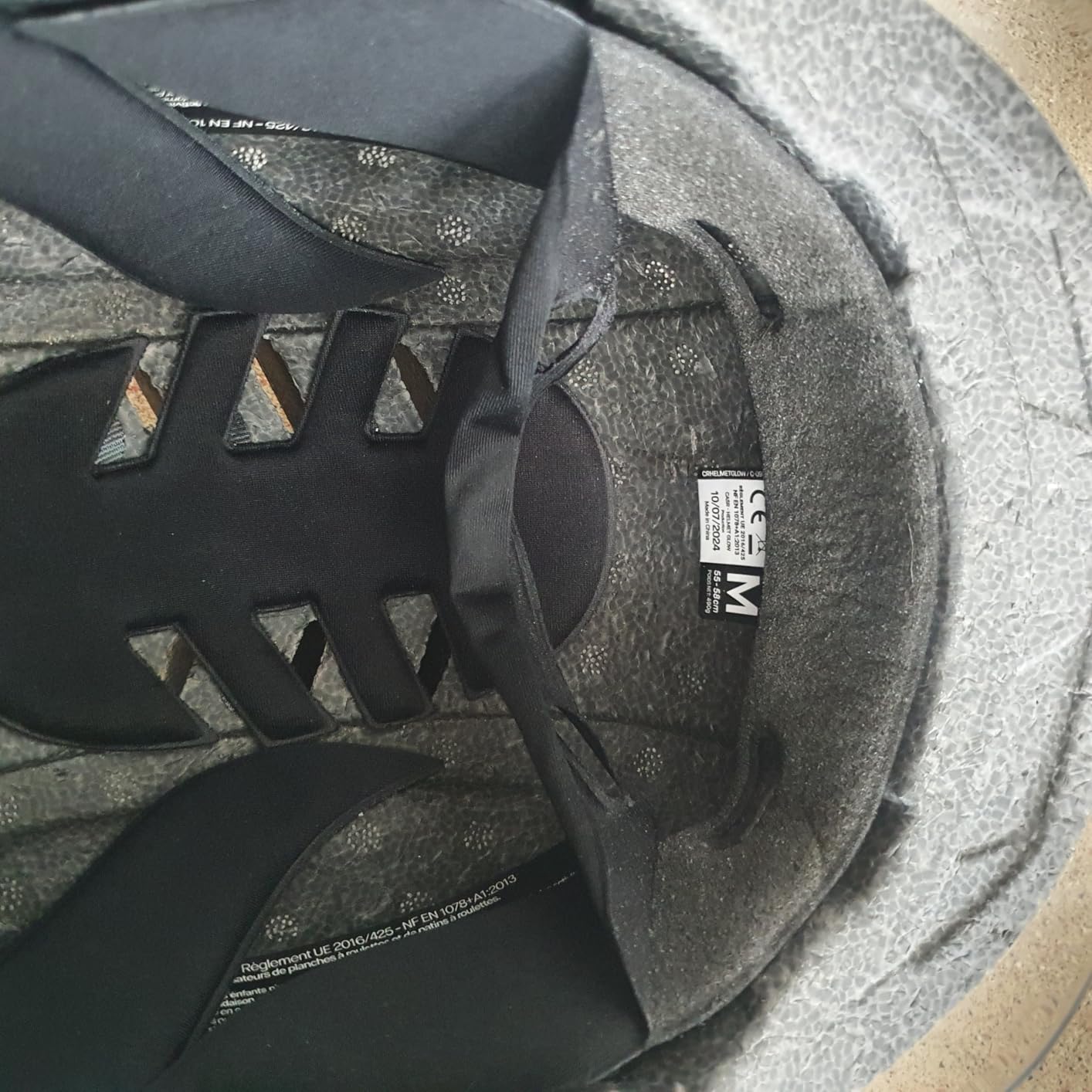 CASR Glow Casque Vélo LED Gris Taille M 55-58 cm