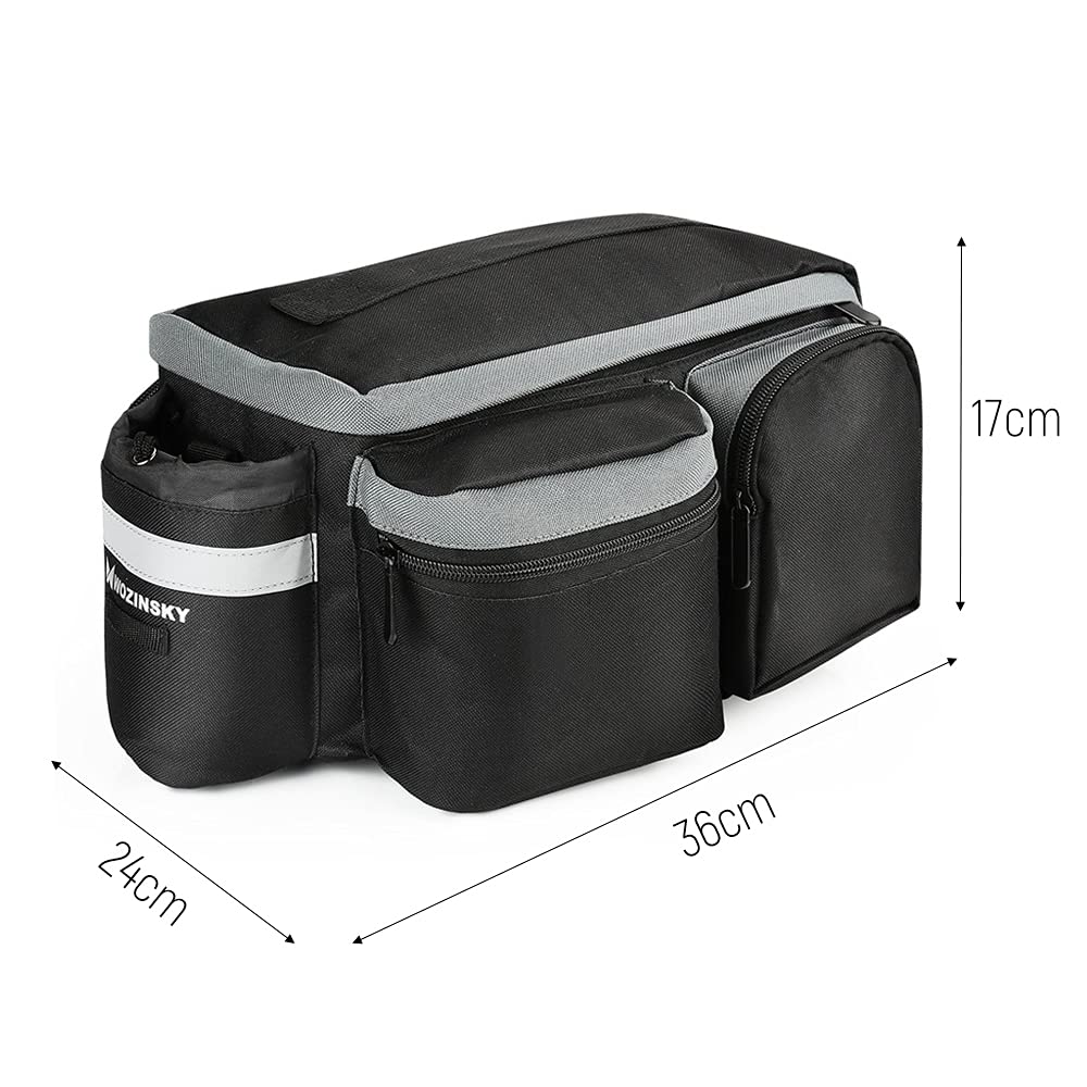 Wozinsky sacoche porte-bagages vélo étanche 6 L noire