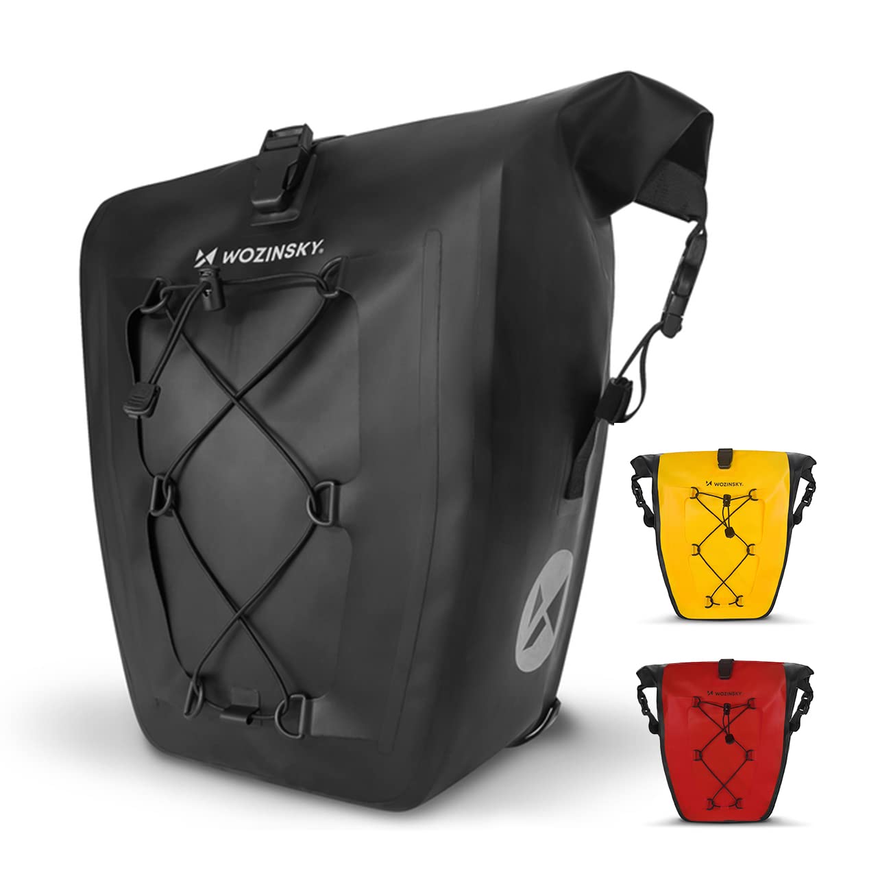 Wozinsky Sacoche Vélo Étanche 25L Noire