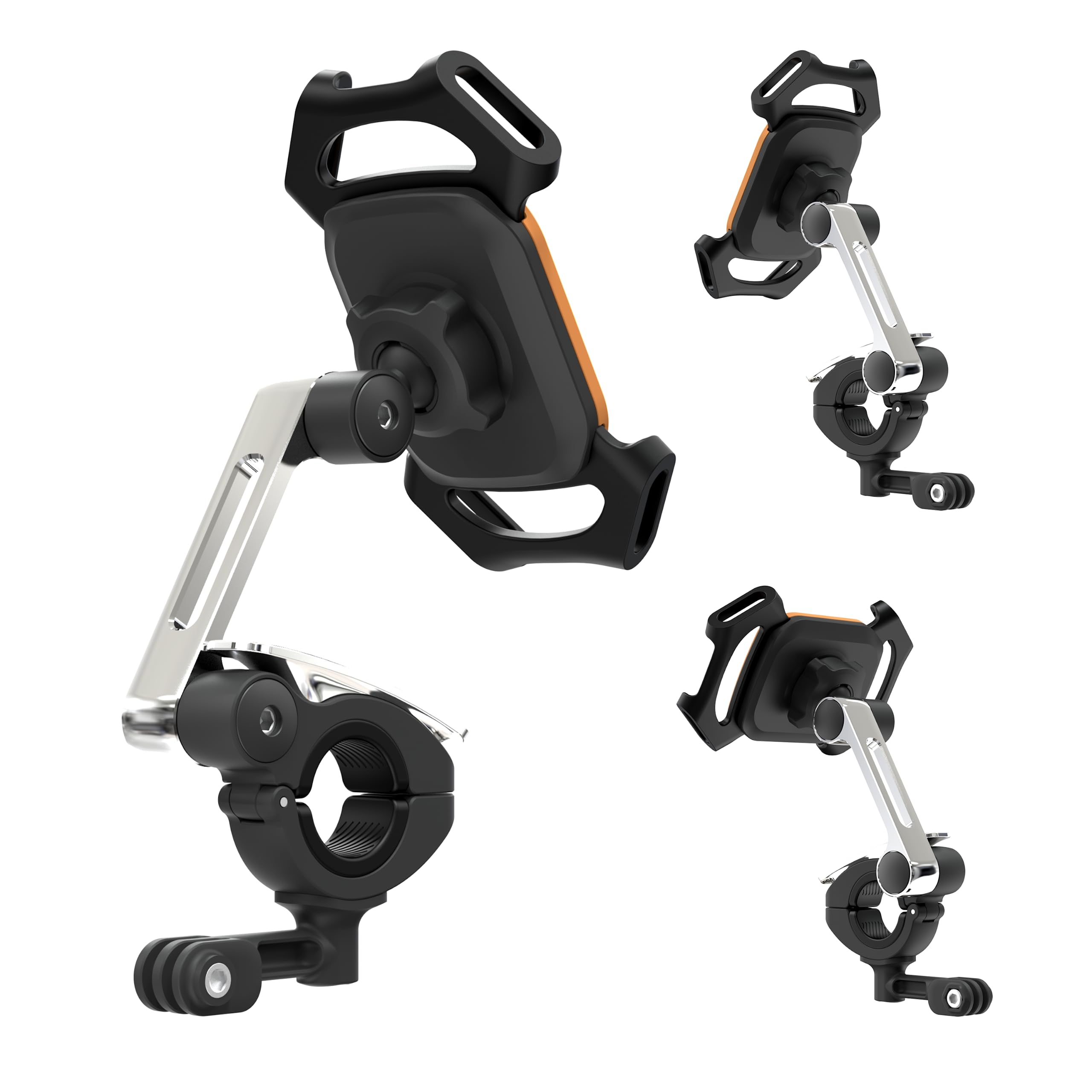 CASR Holder Pro Support Téléphone Guidon 360° Noir 7 Pouces