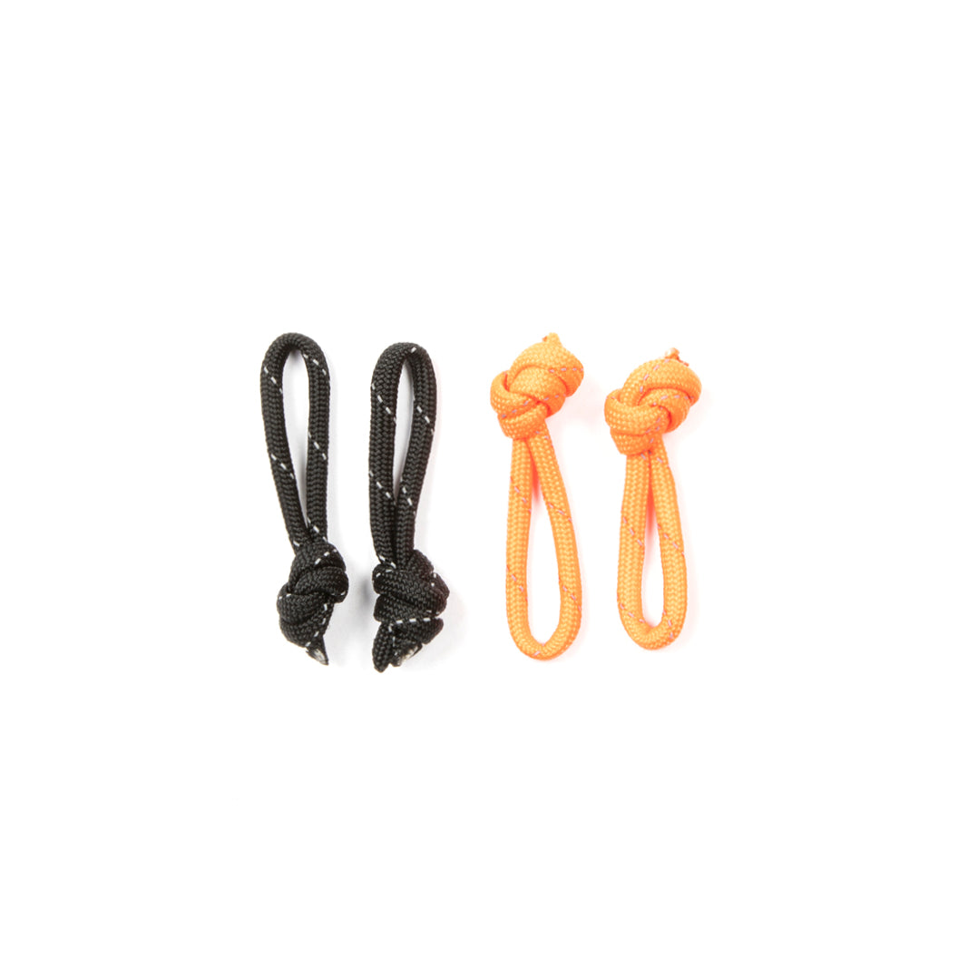 Restrap Spares Zip Pull Paracord tirettes zip noir orange