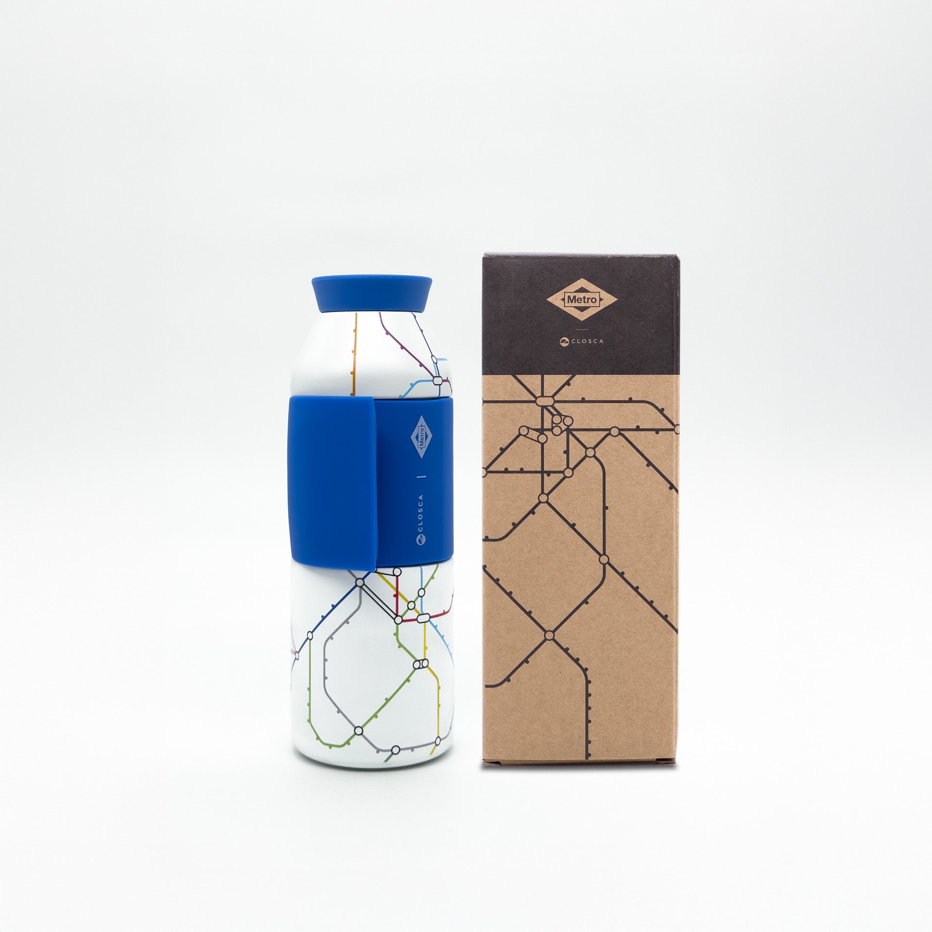 Closca Travel Madrid Blue gourde isotherme 450 ml