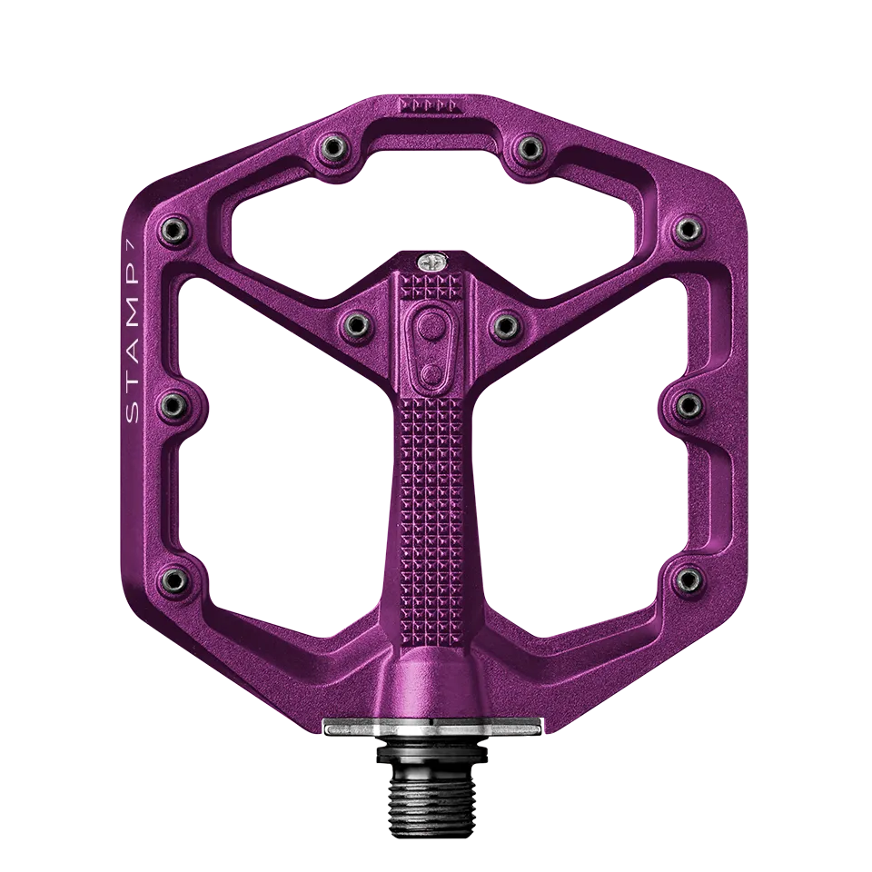 Crankbrothers Stamp 7 Small pédales plates bleu électrique alu