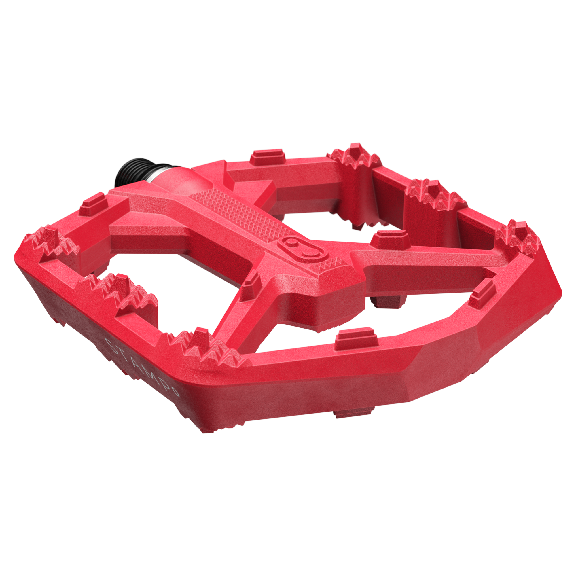 Crankbrothers Stamp 0 pédale plate Large composite noire concave