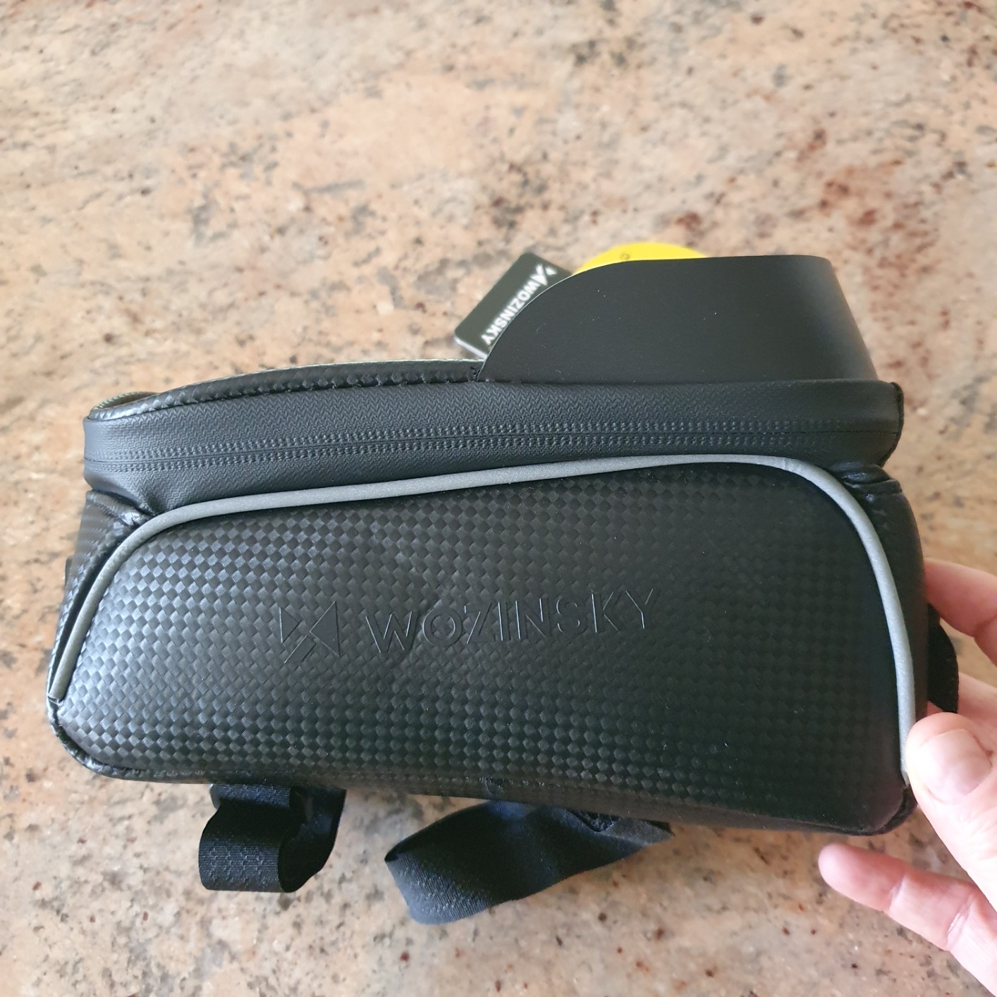 Wozinsky Sacoches de cadre sacoche vélo 2 L noir smartphone
