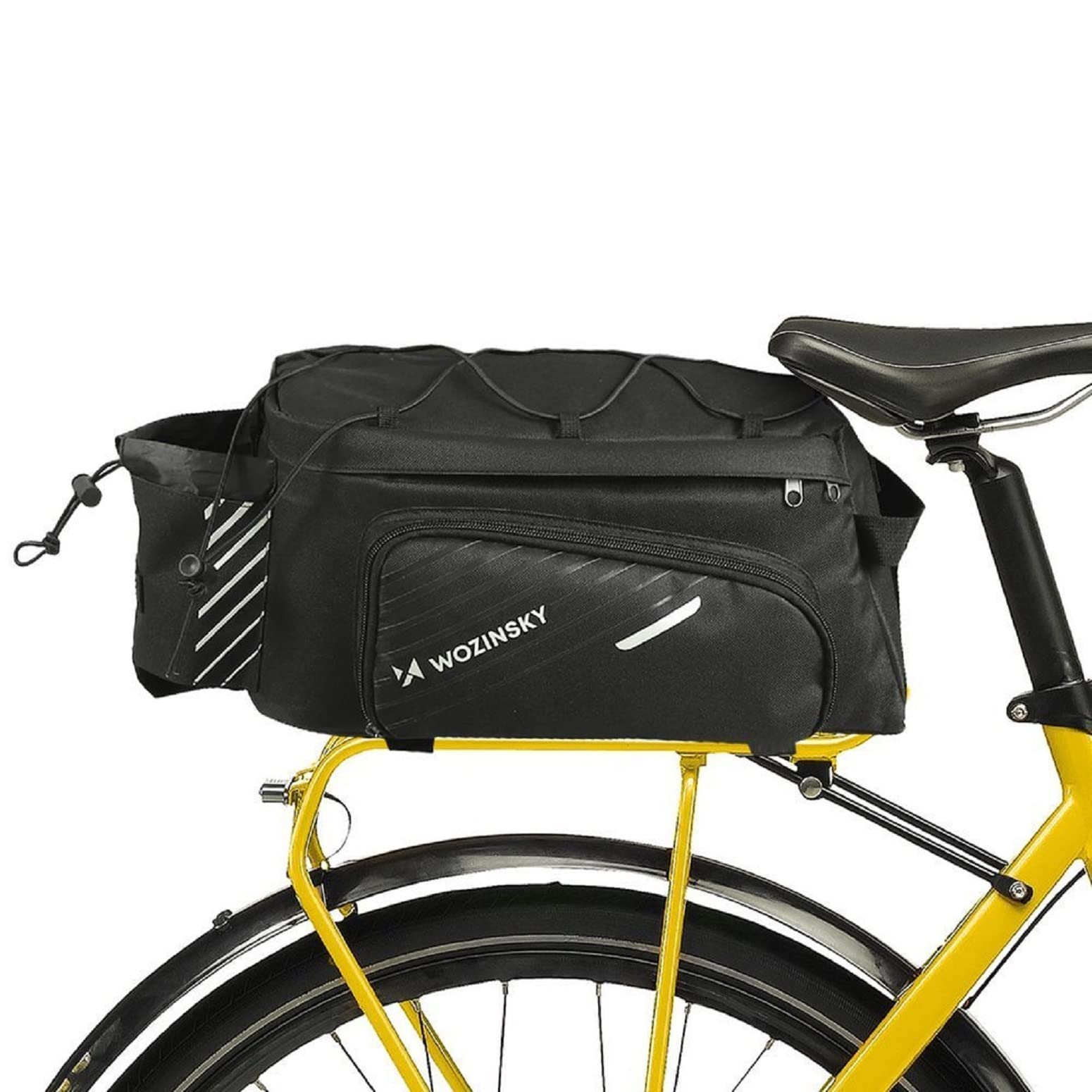 WOZINSKY WBB22BK Sacoche Porte-Bagages 9L Noir Étanche
