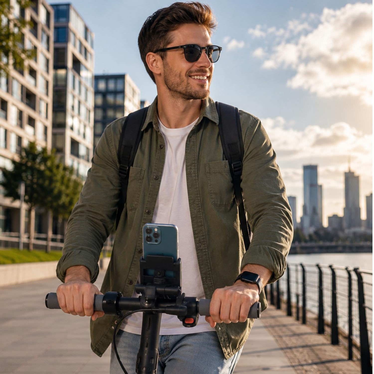 Wozinsky WBHBK3 Support téléphone vélo alu 360°