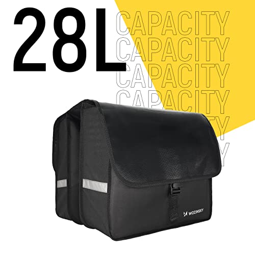 Wozinsky WBB34BK sacoche porte-bagages double 28L noire
