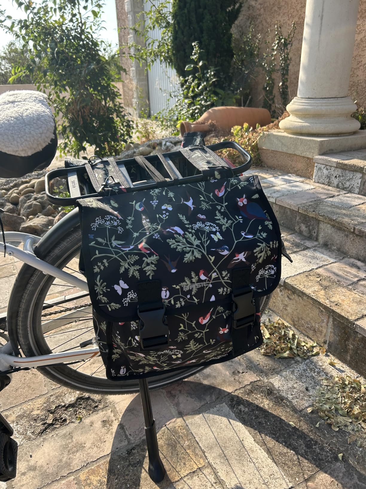 Basil Wanderlust Sacoche Vélo Charcoal 35 L Porte-Bagages