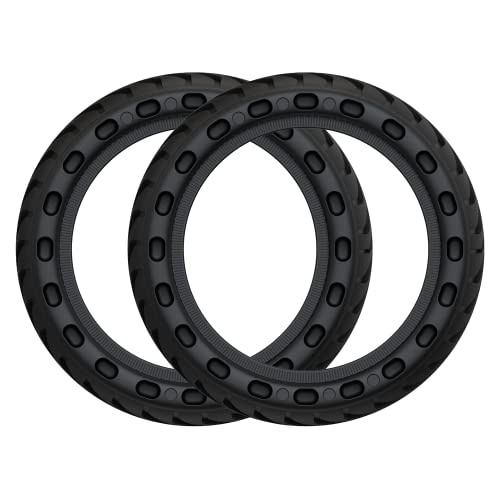 CASR Miscoot Pack 2 Pneus Pleins 8,5 Pouces Noir Alvéolés