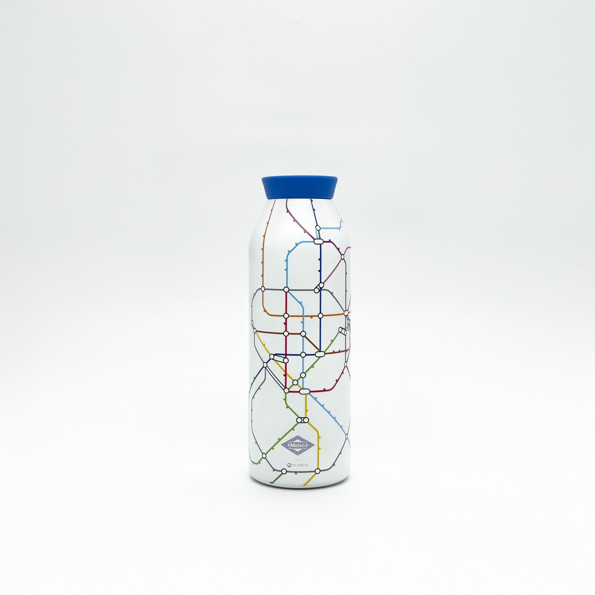 Closca Thermo Minimal Madrid Blue gourde isotherme 450ml bleue