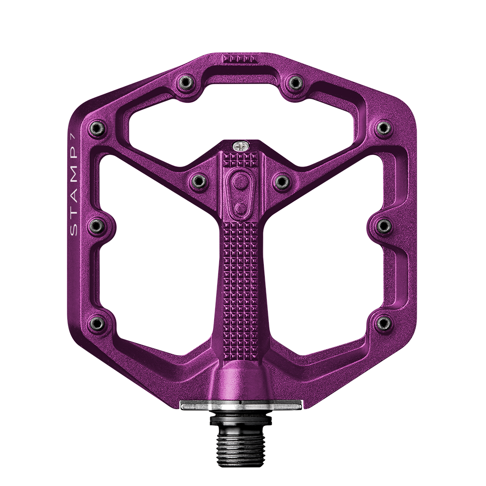 Crankbrothers Stamp 7 Small pédales plates bleu électrique alu
