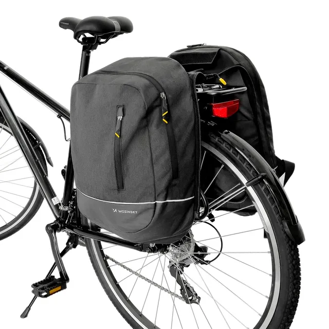 Wozinsky Sacoche Porte-Bagages 2 en 1 Étanche 30 L Noire