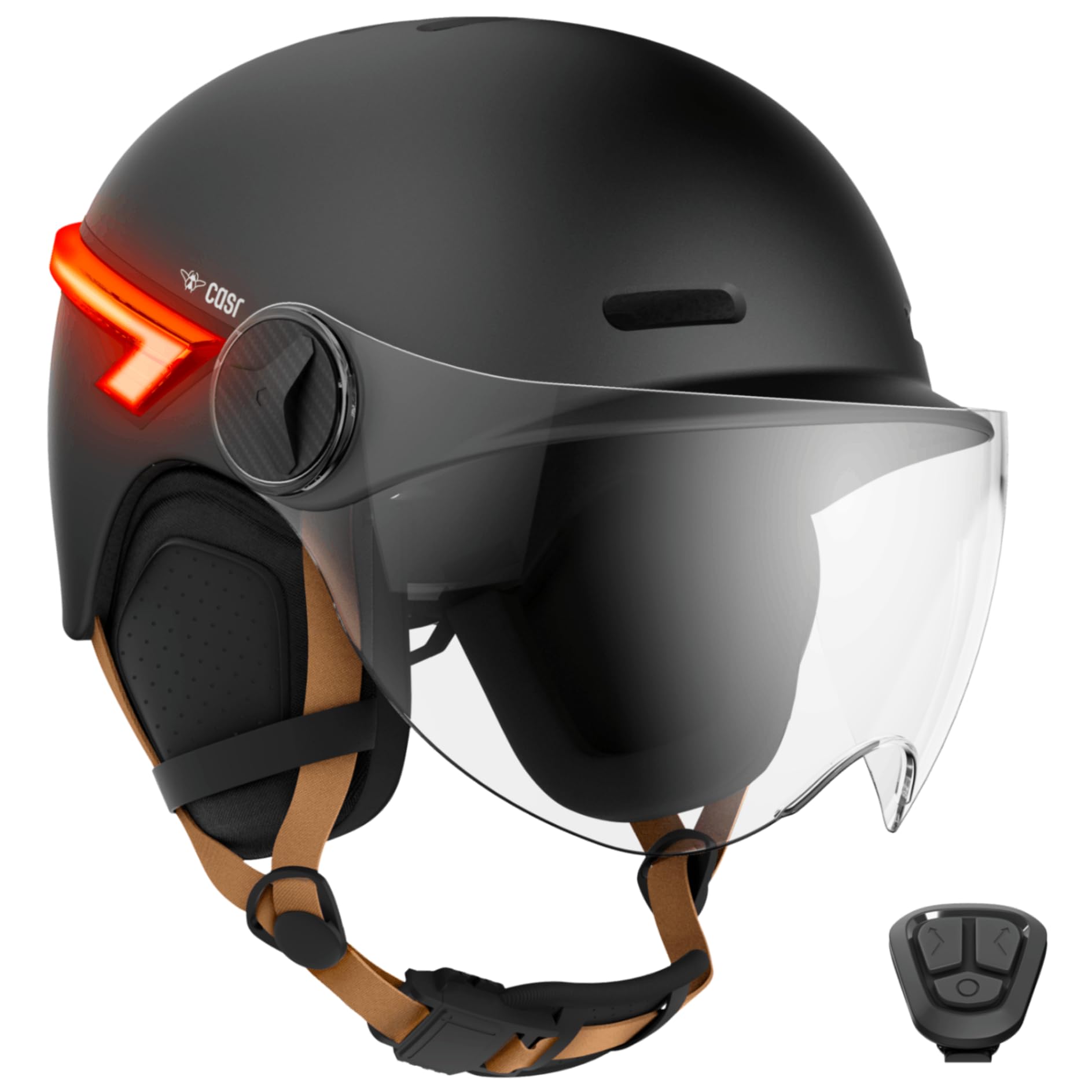 CASR Glow Casque Vélo LED Gris Taille M 55-58 cm