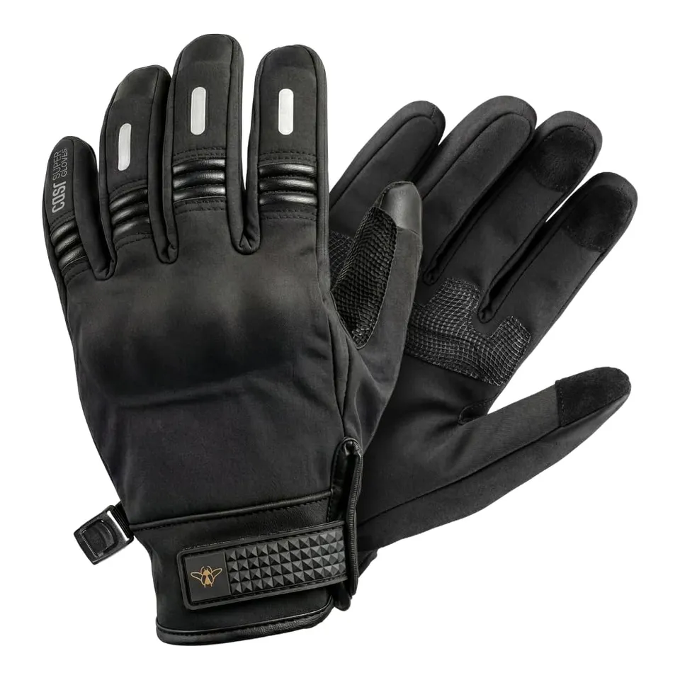 CASR Super Gloves Gant Moto Homologué Noir Taille M