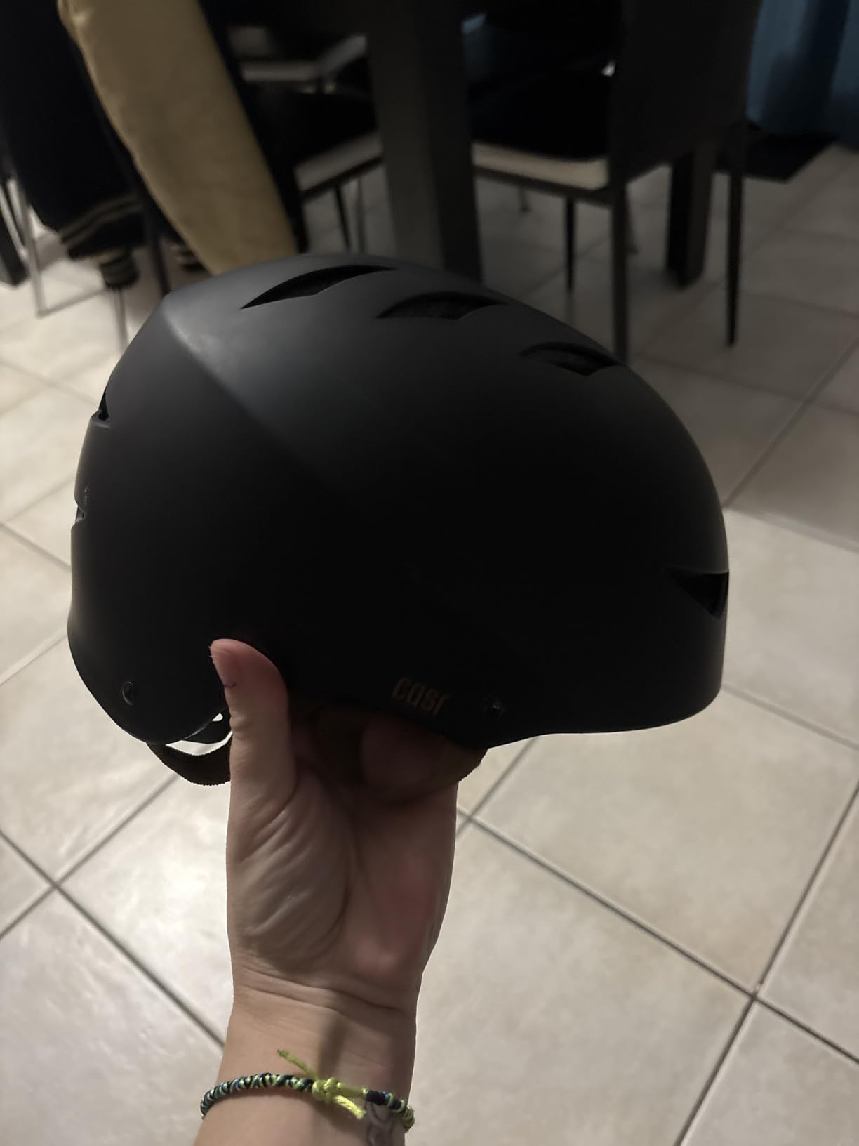 CASR Classic Casque Vélo Bol Noir Urbain Réglable Certifié EPI