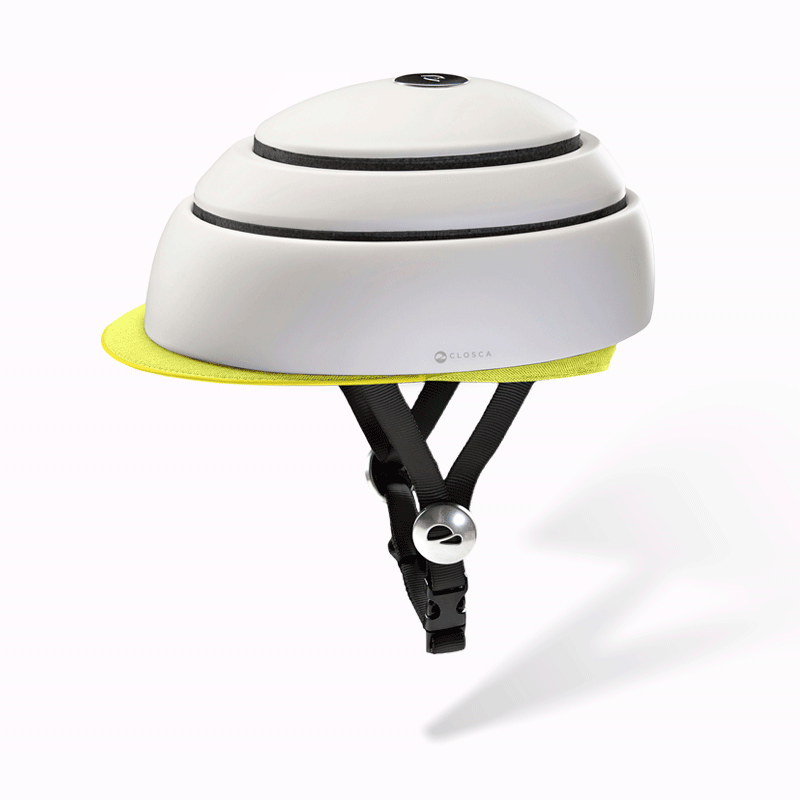 Closca Helmet Visor White casque vélo Medium blanc pliable