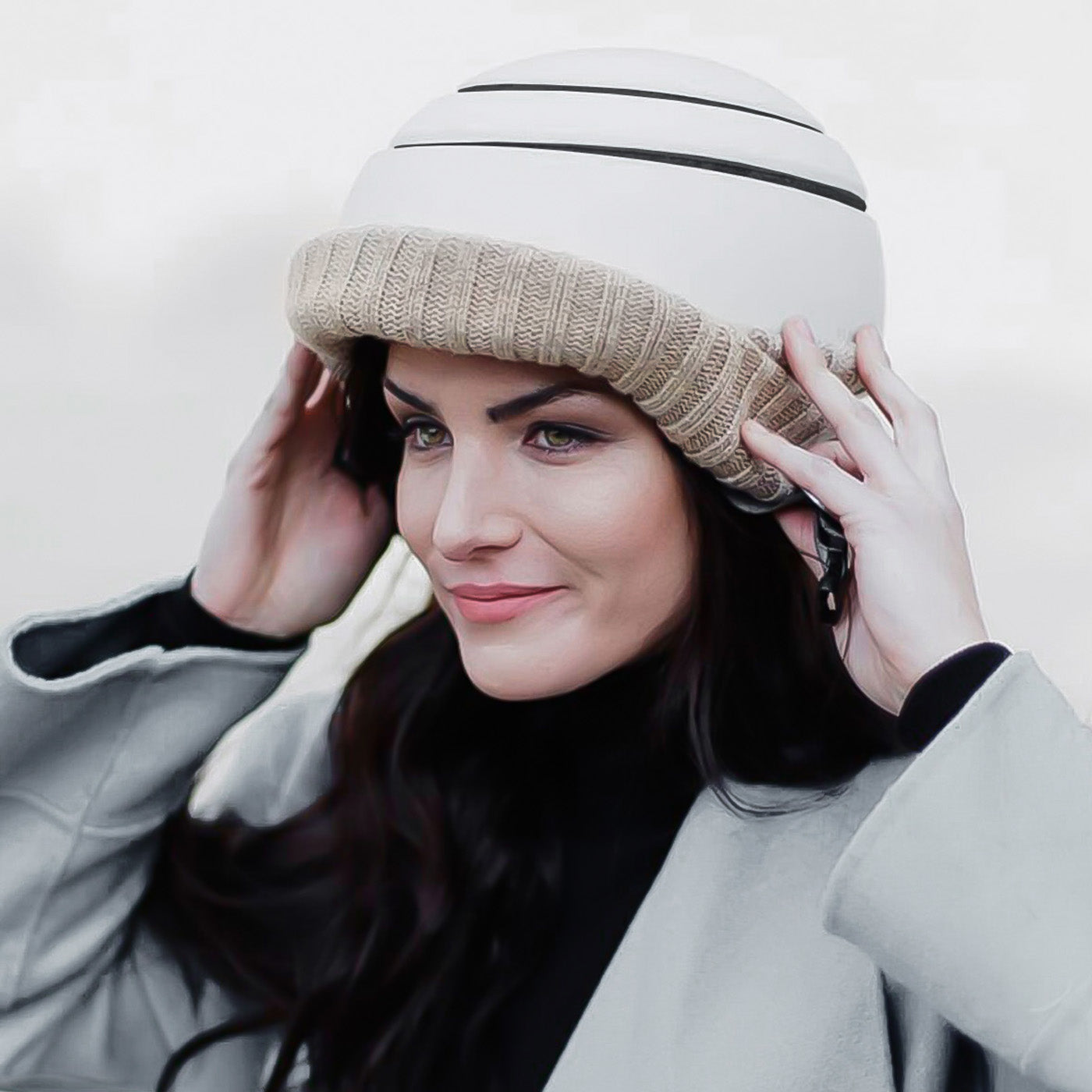 Closca Helmet Visor Nordic White Wheat casque M