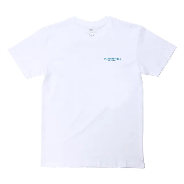 Crankbrothers Big Bend Tee T-Shirt Blanc 100% Coton