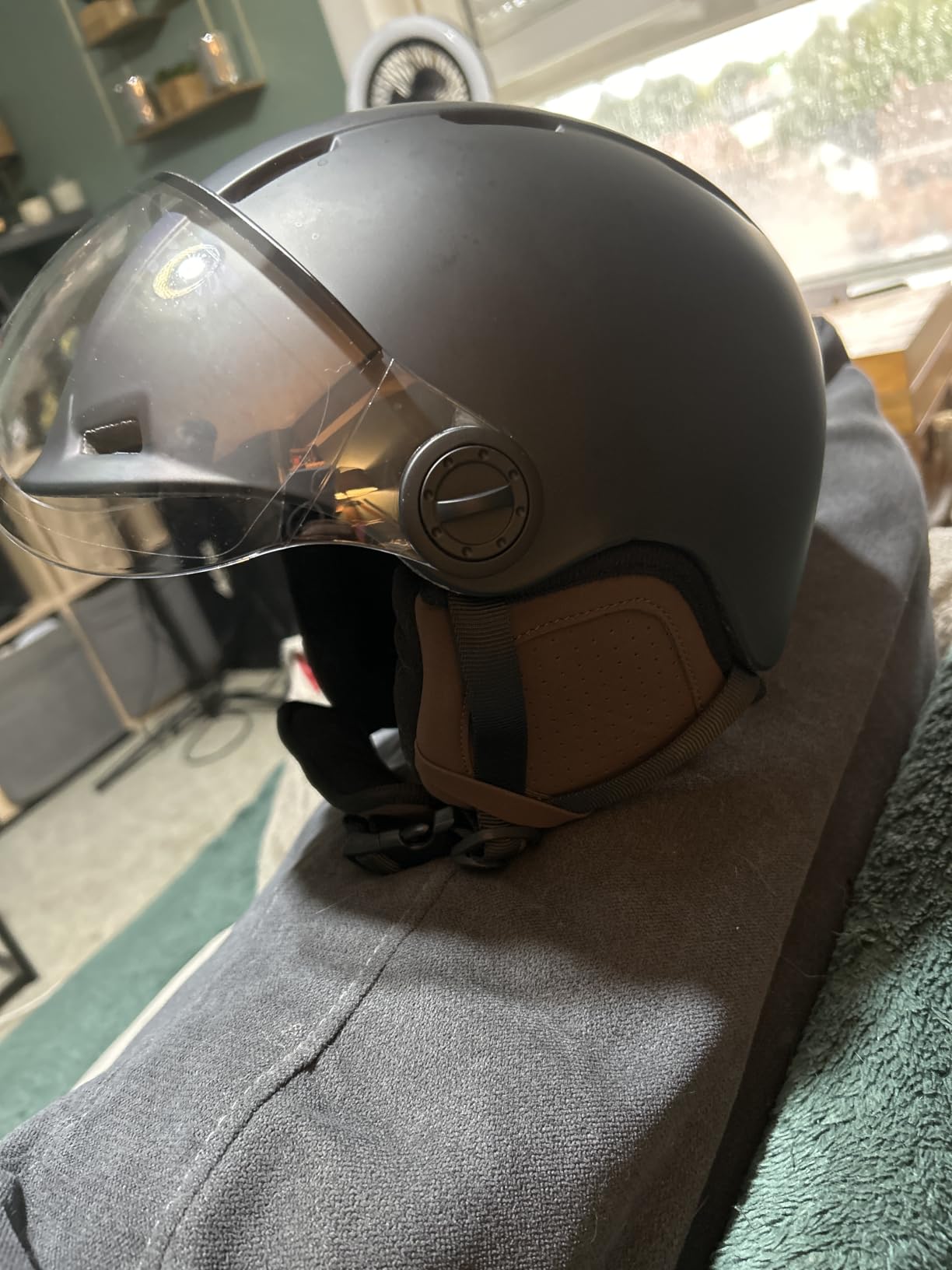 CASR Style Casque Vélo Urbain Noir Visière M 55-58 cm